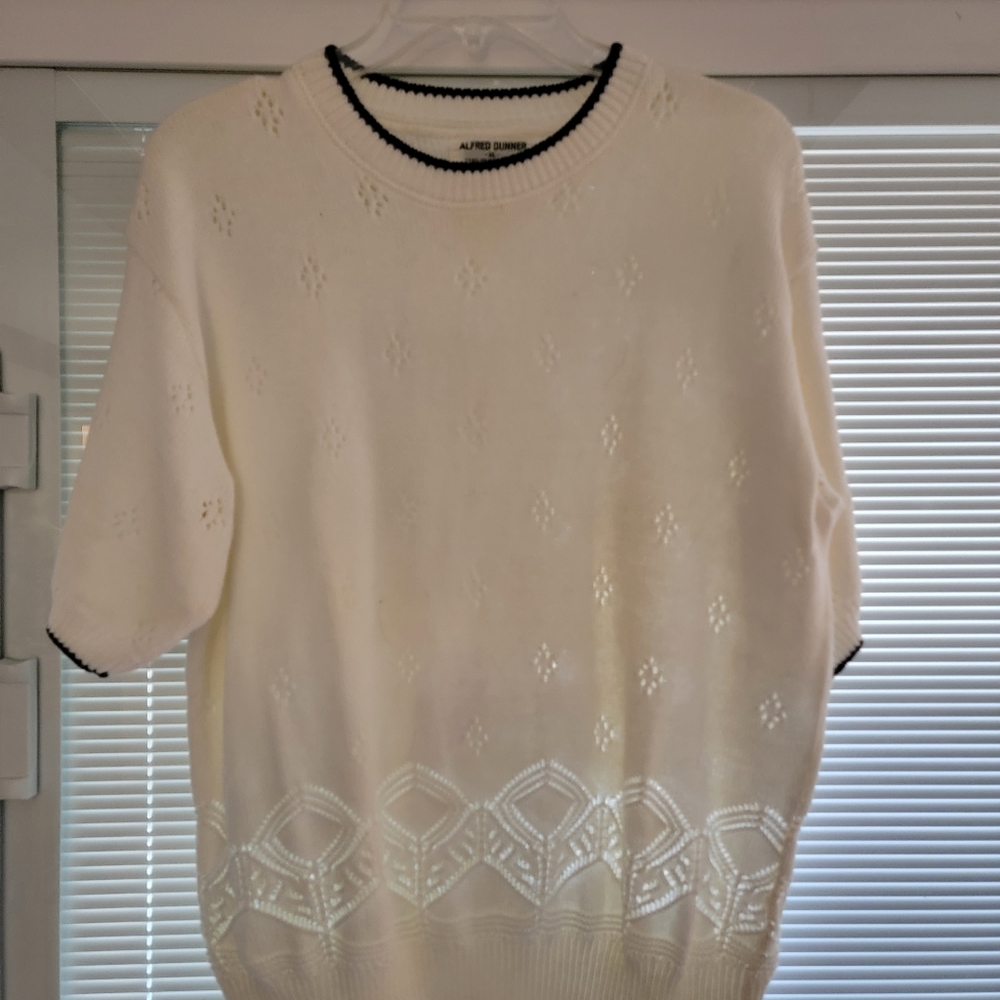 Alfred Dunner Off White Sweater -XL